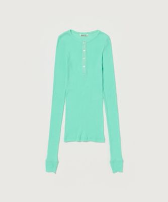 ＜AURALEE (Women)＞ＯＲＧＡＮＩＣ　ＳＯＦＴ　ＲＩＢ　ＨＥＮＬＹ　ＮＥＣＫ　Ｐ／Ｏ　Ａ２５ＳＰ０３ＯＴ